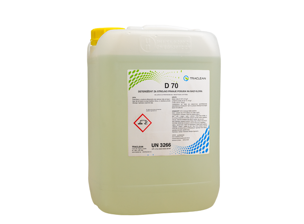 D-70 - Detergent for professional dishwashing machine based on chlorine- Tracto