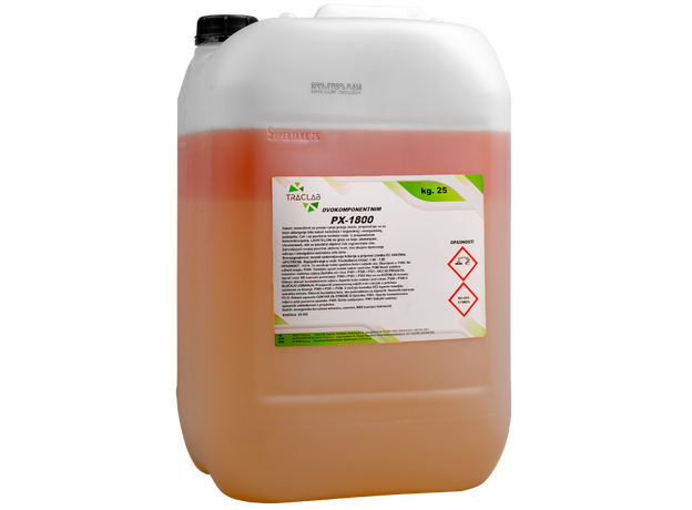 PX-1800 - Stronge two-component prewash product for high and low pressure application - Tracto